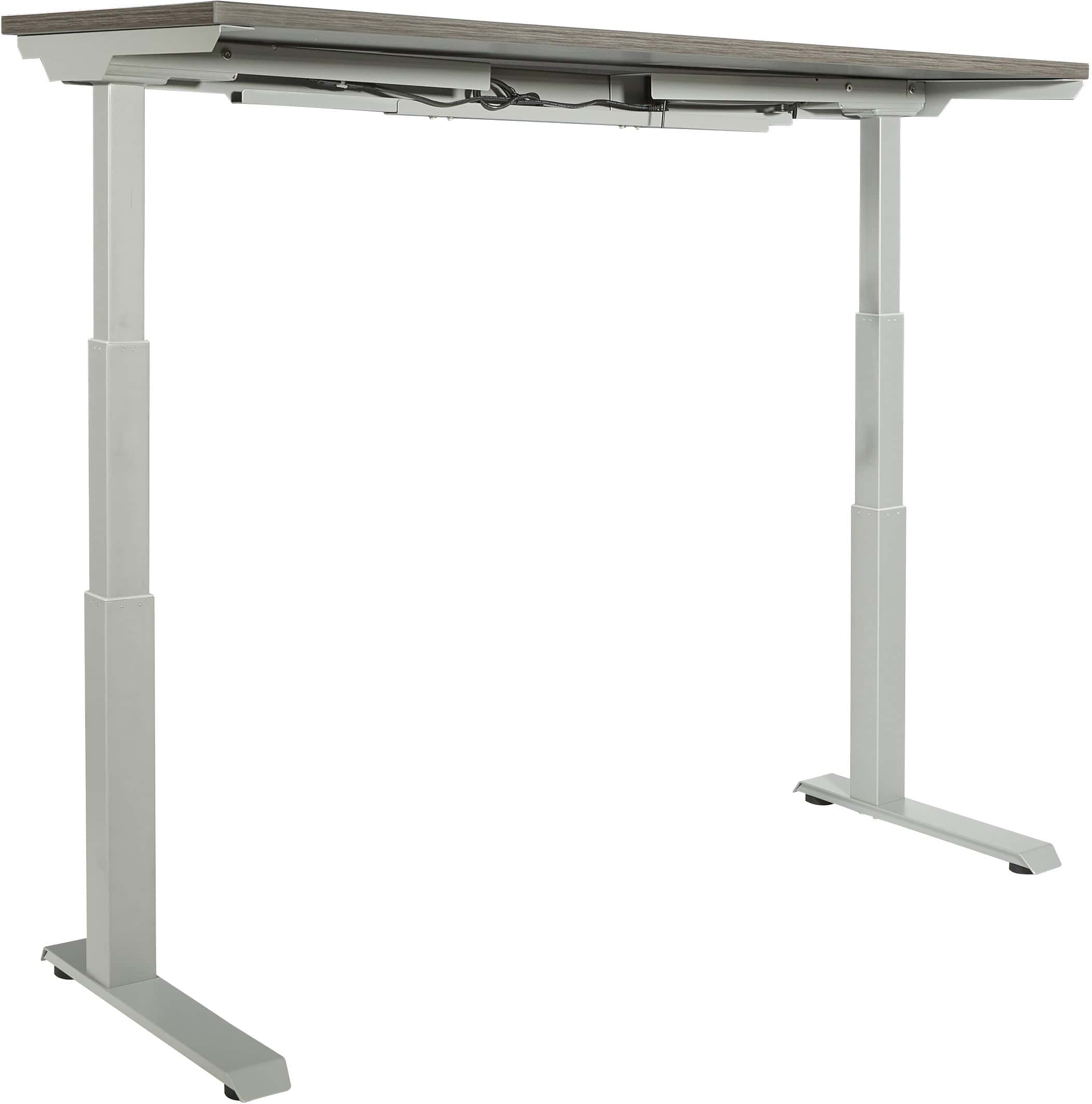 Office Star Ascend II Electric Height Adjustable Sit Stand Desk [A222460SVS] - Perfect for Home Office, Gaming & Workspace Ergonomics