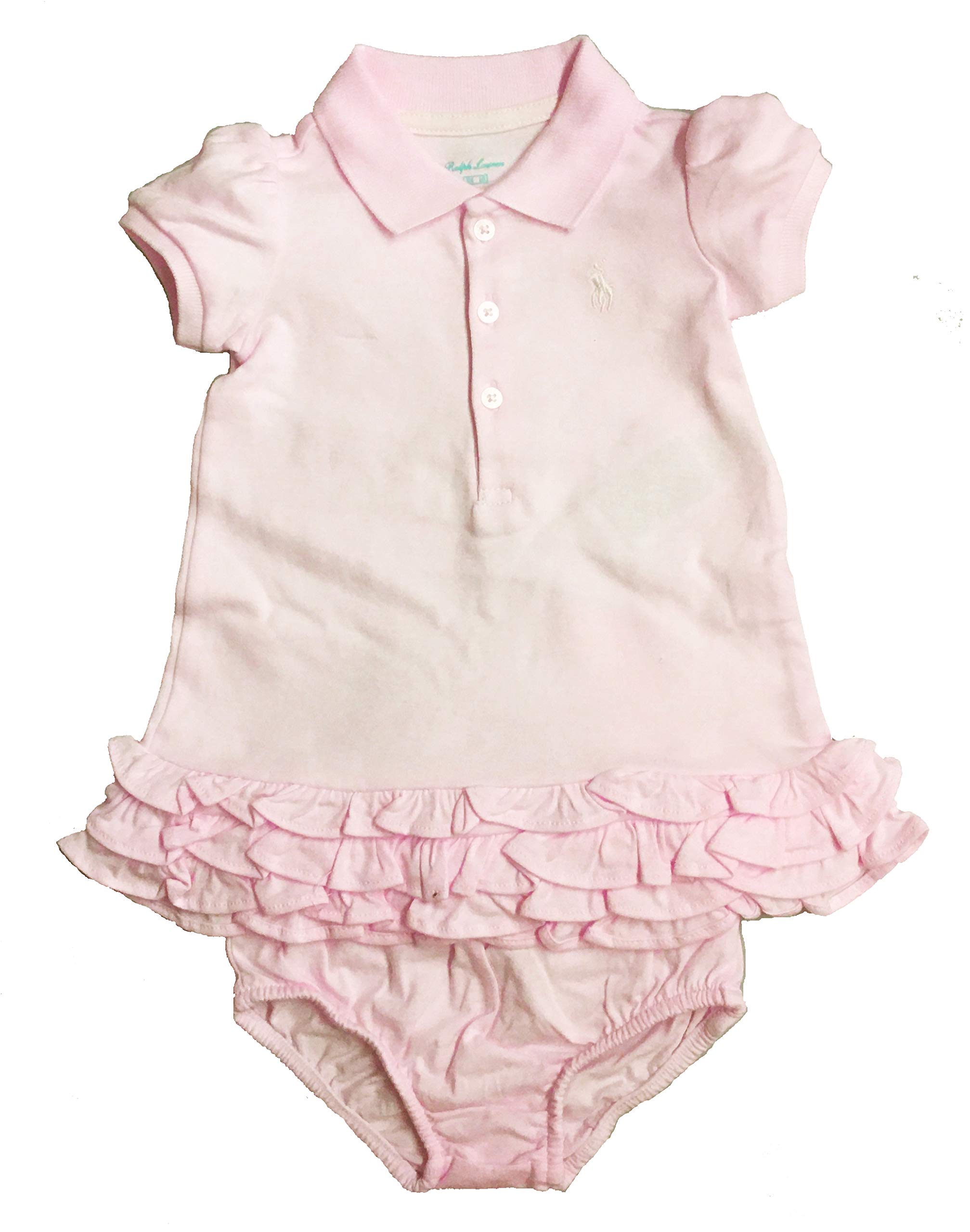 Polo Ralph Lauren Baby Girls Classic Cotton Pique Polo Shirt - Soft & Comfortable Outfit for Casual Wear, Playdates & Family Photos