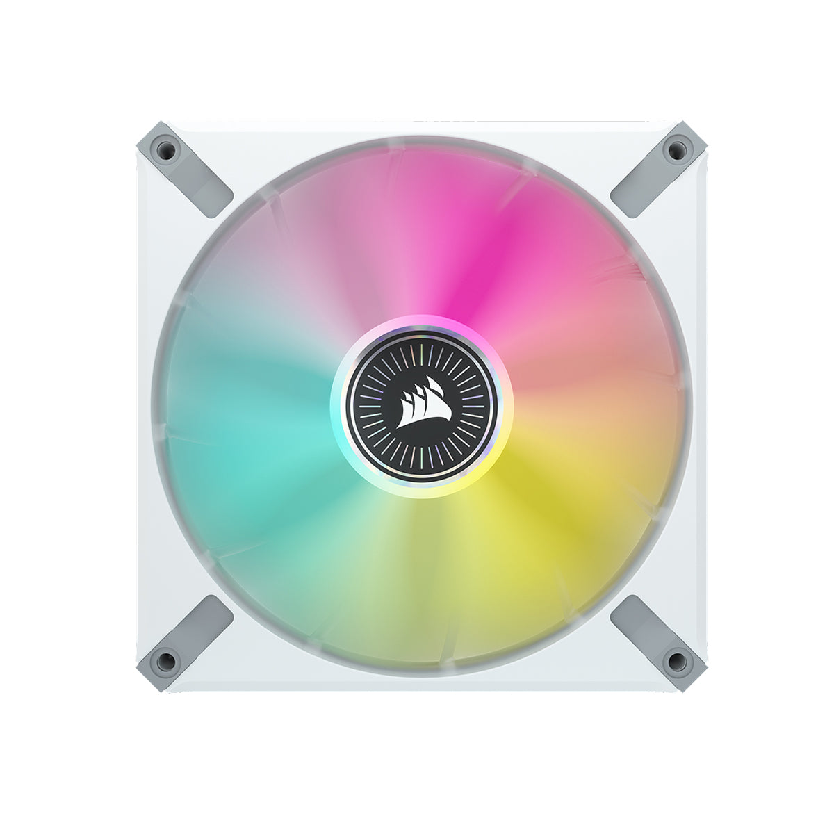 Corsair ML140 RGB ELITE Premium 140mm Magnetic Levitation Cooling Fan - White LED PWM PC Case Fan with AirGuide Technology (Single Pack) | Perfect for Gaming PC Builds & High-Airflow Computer Cases
