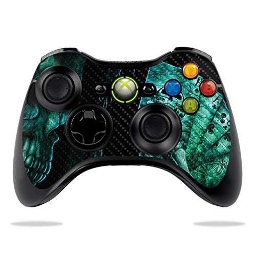 Premium Carbon Fiber Skin for Microsoft Xbox 360 Controller - Death Pattern | Protective & Durable Textured Cover | Easy to Apply & Remove | Made in USA | Perfect for Gaming Protection & Customization