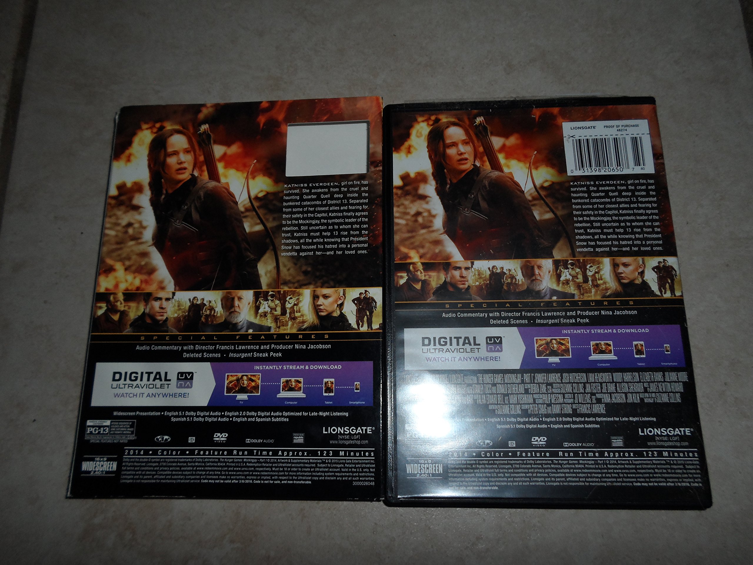 The Hunger Games: Mockingjay Part 1 DVD | Action Adventure Movie | Perfect for Movie Nights & Gifts