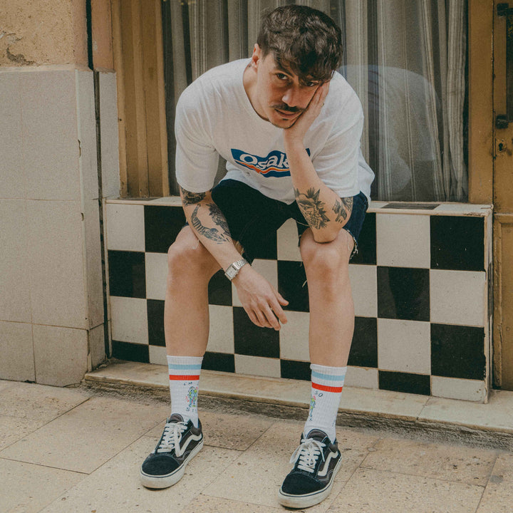 Premium American Socks - Mid High Cotton Crew Socks for Men & Women | Comfortable Everyday Wear for Work, Sports & Casual Outfits