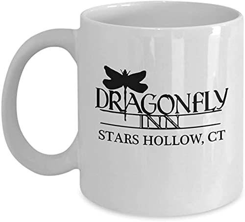 Gilmore Girls Dragonfly Inn Ceramic Coffee Mug 11oz - Gift for Fans, Coffee & Tea Cup with Classic TV Show Design - Perfect for Home, Office, or Gilmore Girls Themed Parties