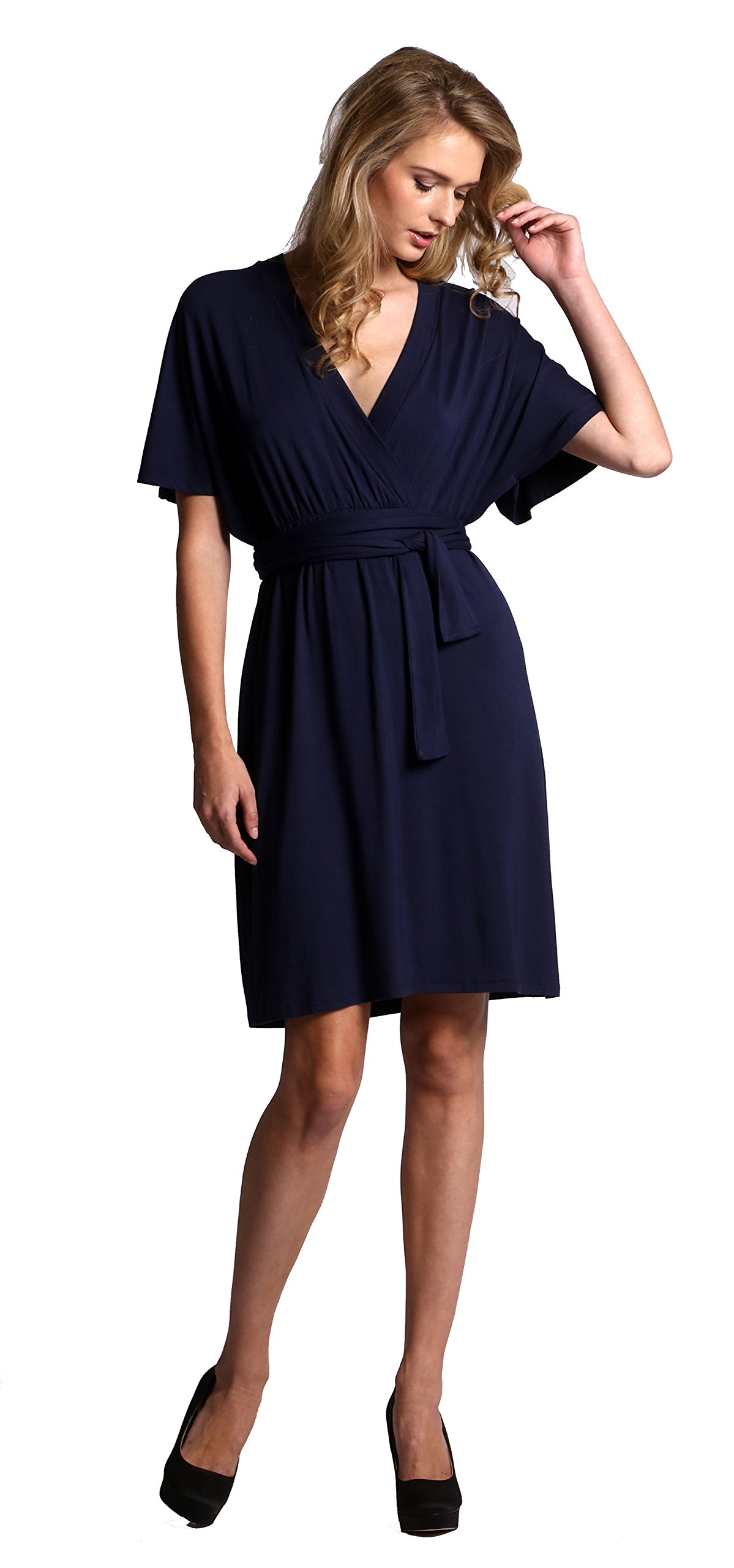 Doria Wrap Dress for Women - Cape Sleeve Elegance for Parties & Events