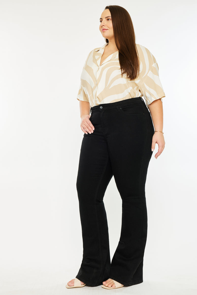 **Gabriel Mid Rise Flare Jeans for Women - Plus Size Stretch Denim Pants, Comfortable & Trendy Bootcut Jeans - Perfect for Casual Wear, Office & Night Out**