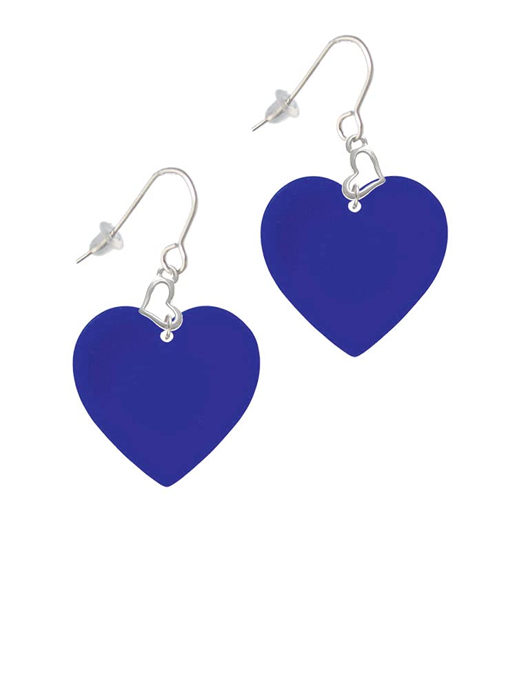 Delight Acrylic Heart French Earrings - Perfect for Gifts & Parties