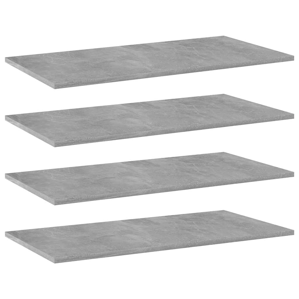 Fast Shipping Floating Shelves Replacement Boards - 4 Pack Concrete Gray Wall Shelves (31.5