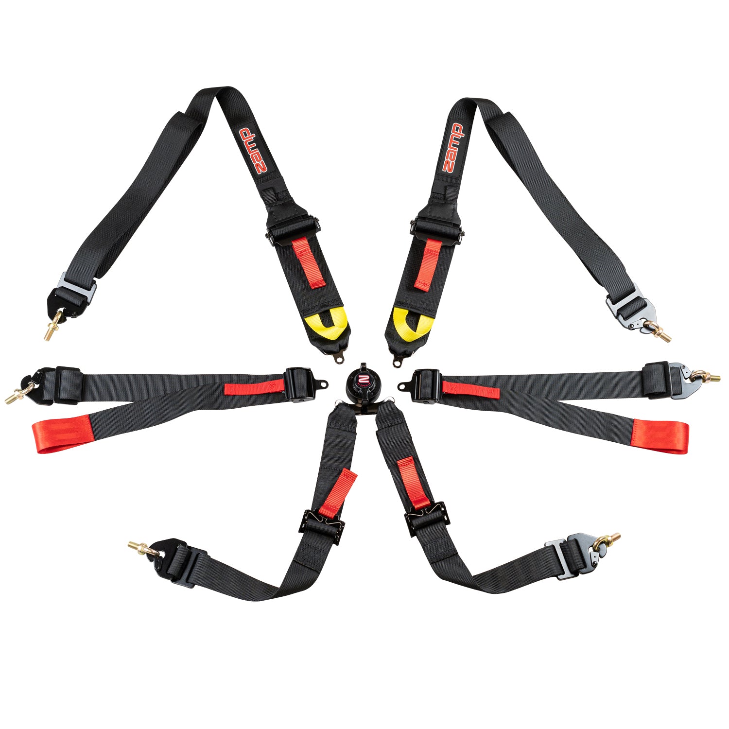 Zamp 6 Point Racing Harness - FIA 8853-2016 Certified, 3/2 Pull Down/Pull Out for Enhanced Safety | Perfect for Motorsports, Track Racing & Off-Road Adventures