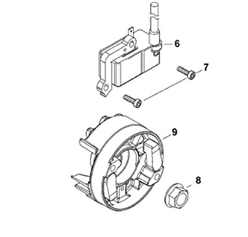 Echo A411001870 A409001370 Ignition Coil & Flywheel Replacement Kit for PB-8010T PB8010H Chainsaws - Compatible with Echo Power Equipment & Outdoor Tools