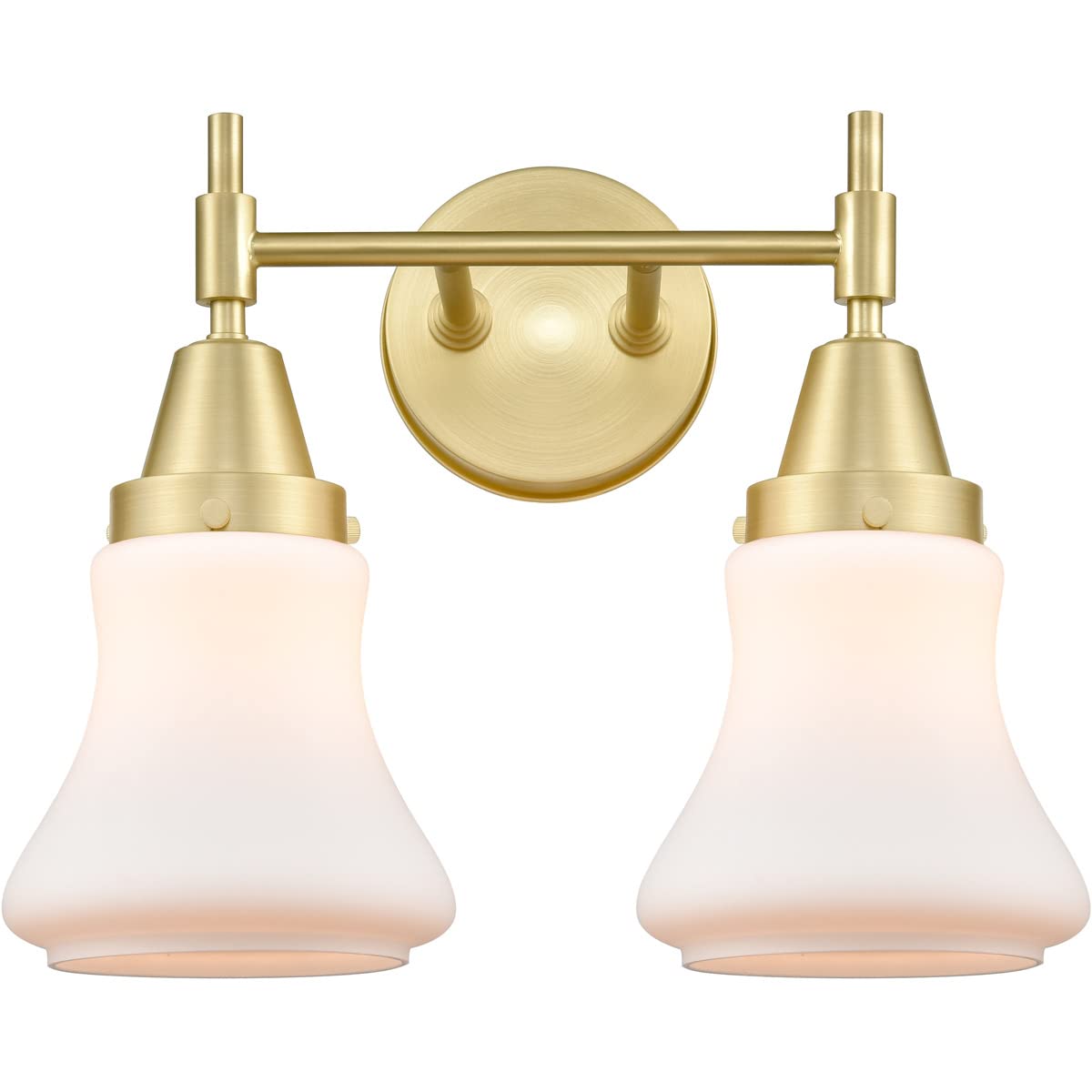 Innovations 447-2W-SB-G191-LED Transitional LED Bathroom Vanity Light Fixture in Brass Finish - Perfect for Modern Bathrooms, Powder Rooms & Home Decor Lighting
