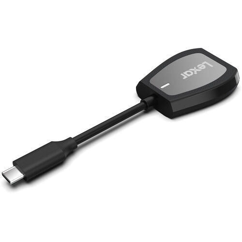 Lexar RW470 USB 3.2 Gen 1 Type-C SD/MicroSD Card Reader - High-Speed Memory Card Adapter for DSLR Cameras, Drones, Smartphones & Laptops