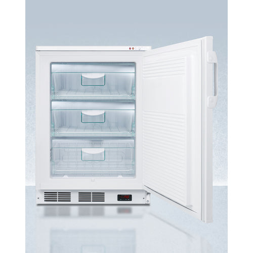 Accucold 24 Inch Wide All Freezer VT65MLGP - Energy Efficient Upright Deep Freezer for Home, Garage & Commercial Use - Perfect for Frozen Food Storage, Meal Prep & Bulk Buying