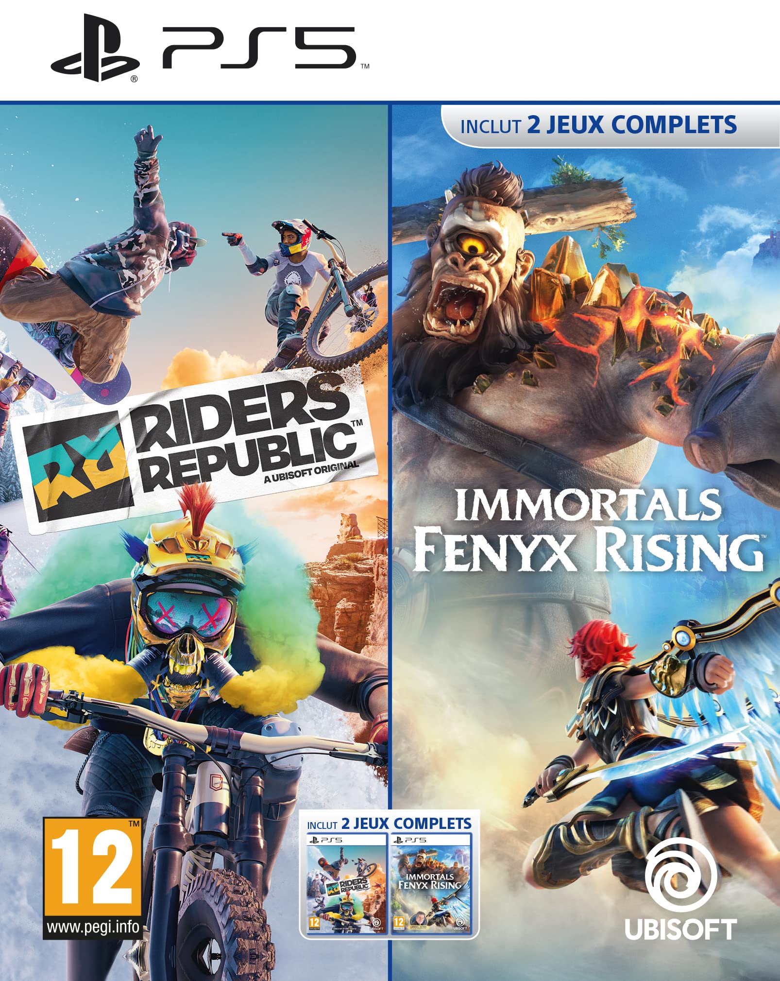 Riders Republic & Immortals Fenyx Rising Bundle - PlayStation 5 (PS5) Game | Action-Adventure & Open-World Sports | Perfect for Multiplayer Gaming & Fantasy Exploration