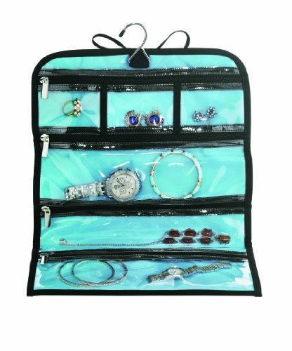 Travel Jewelry Roll Bag - Compact & Secure Jewelry Organizer for Necklaces, Rings & Earrings | Perfect for Travel, Vacation & Business Trips