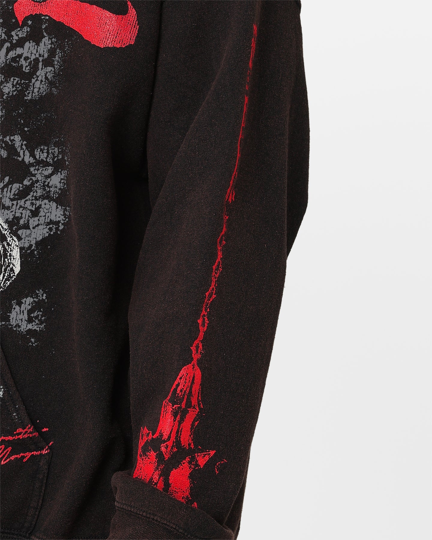 Vintage Lord of the Rings Nazgul Hoodie - Distressed Black Wash | American Thrift | Perfect for Fantasy Fans & Movie Night Outfits