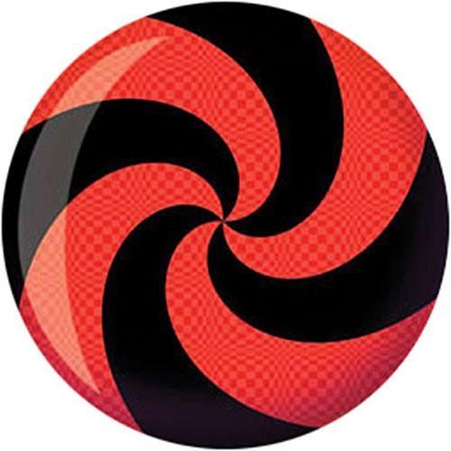 Brunswick Spiral Red Black Viz-A-Ball Bowling Ball for Professional & Casual Play - Perfect for League Nights, Practice & Gifting