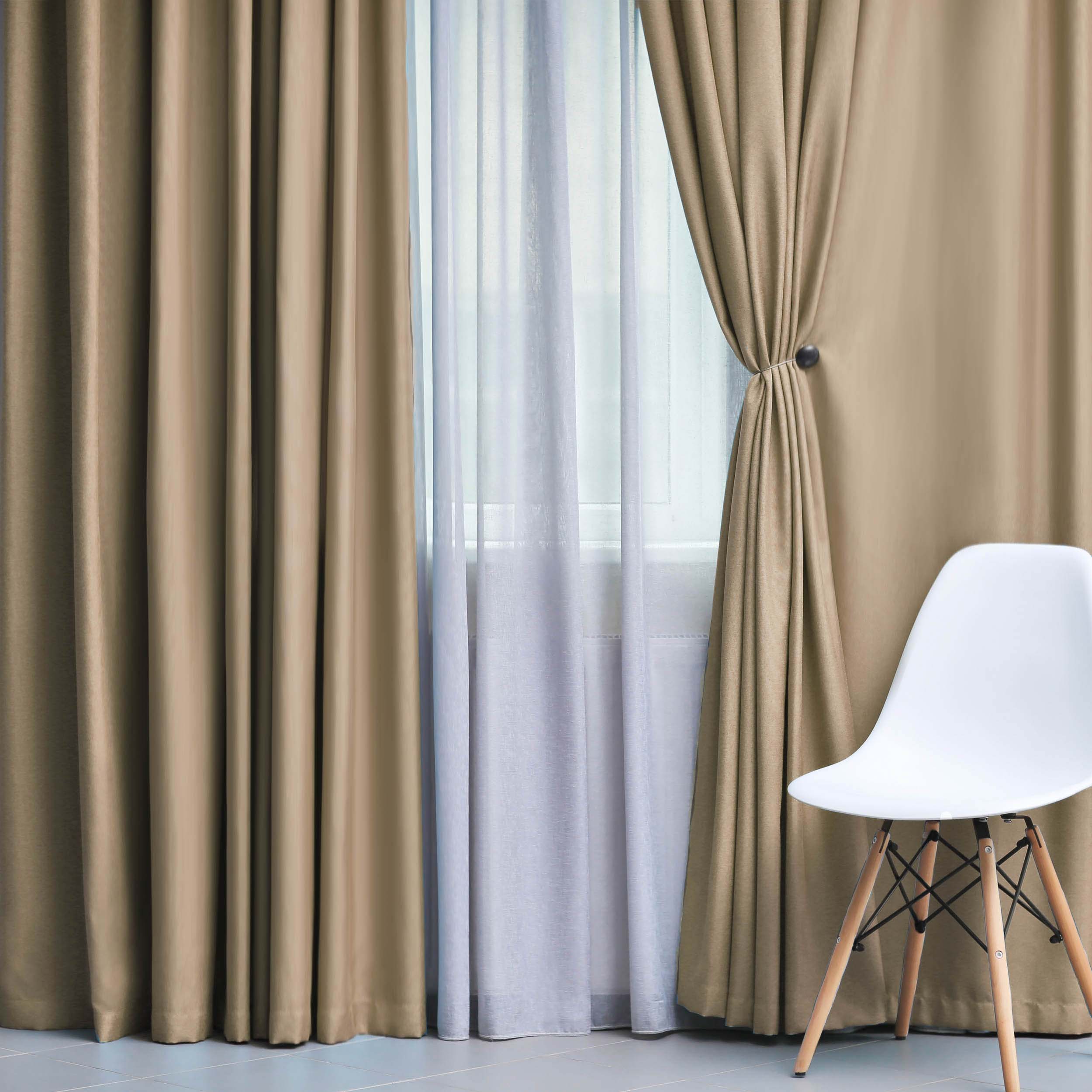 Blackout Curtains with Grommet Top - Solid Classic Modern Window Treatment for Bedroom & Living Room - Noise Reducing & Light Blocking for Better Sleep