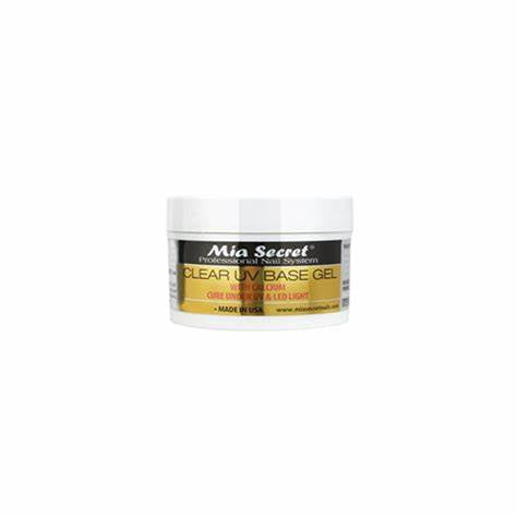MIA SECRET CLEAR UV BASE GEL - Professional Nail Extension & Manicure Base Coat for Strong, Long-Lasting Gel Nails - Perfect for Salon, Home Use & DIY Nail Art