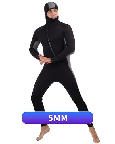 5mm Black Gray Fullsuit