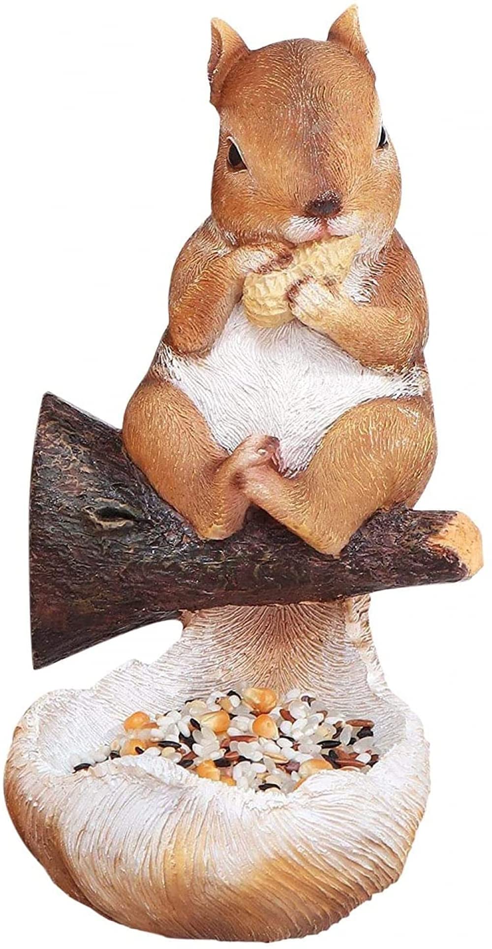 Outdoor Garden Decor - Squirrel Tree Hugger Sculpture Statue for Yard, Patio & Lawn | Unique Gardening Gifts & Figurine Decor | Perfect for Backyard, Porch & Landscape Decoration