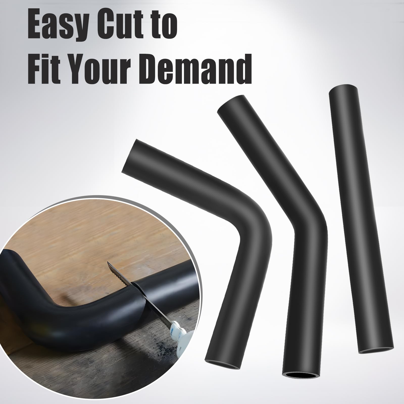 Reinforced Gas Tank Filler Hose with 2 Clamps - 1 1/2