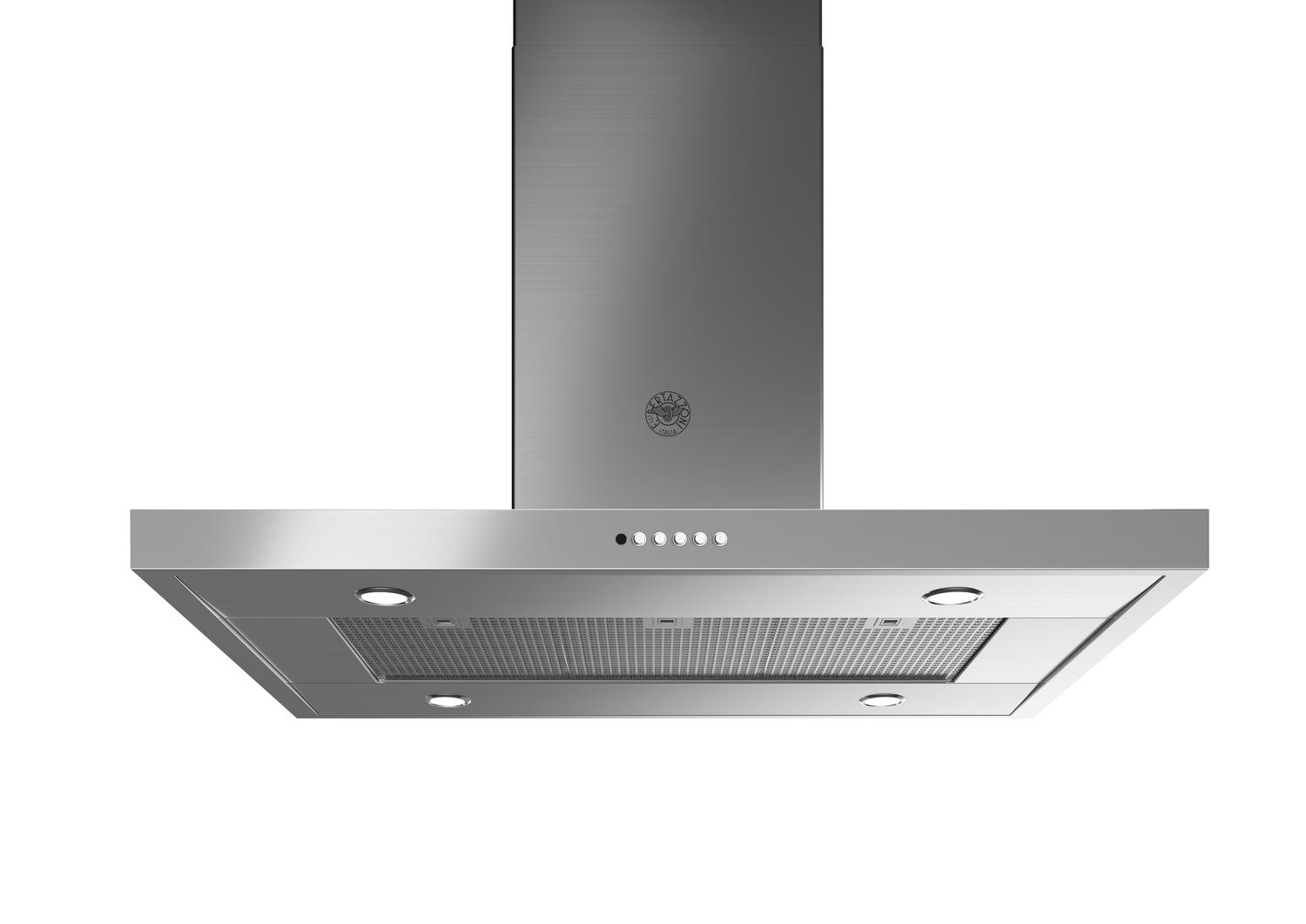 Bertazzoni KTI42XT 42-Inch Professional Island Range Hood - Stainless Steel Kitchen Ventilation for Home Cooking & Baking