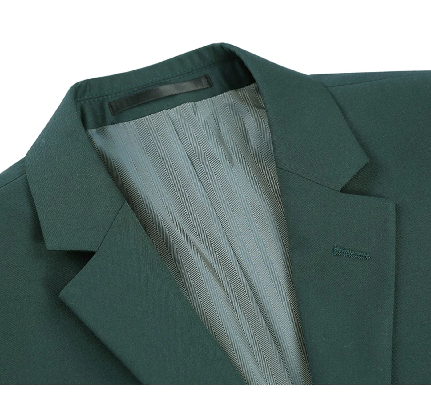 Premium 2-Piece Notch Lapel Suit for Men - Elegant Green Formal Wear - Perfect for Business Meetings, Weddings & Special Occasions