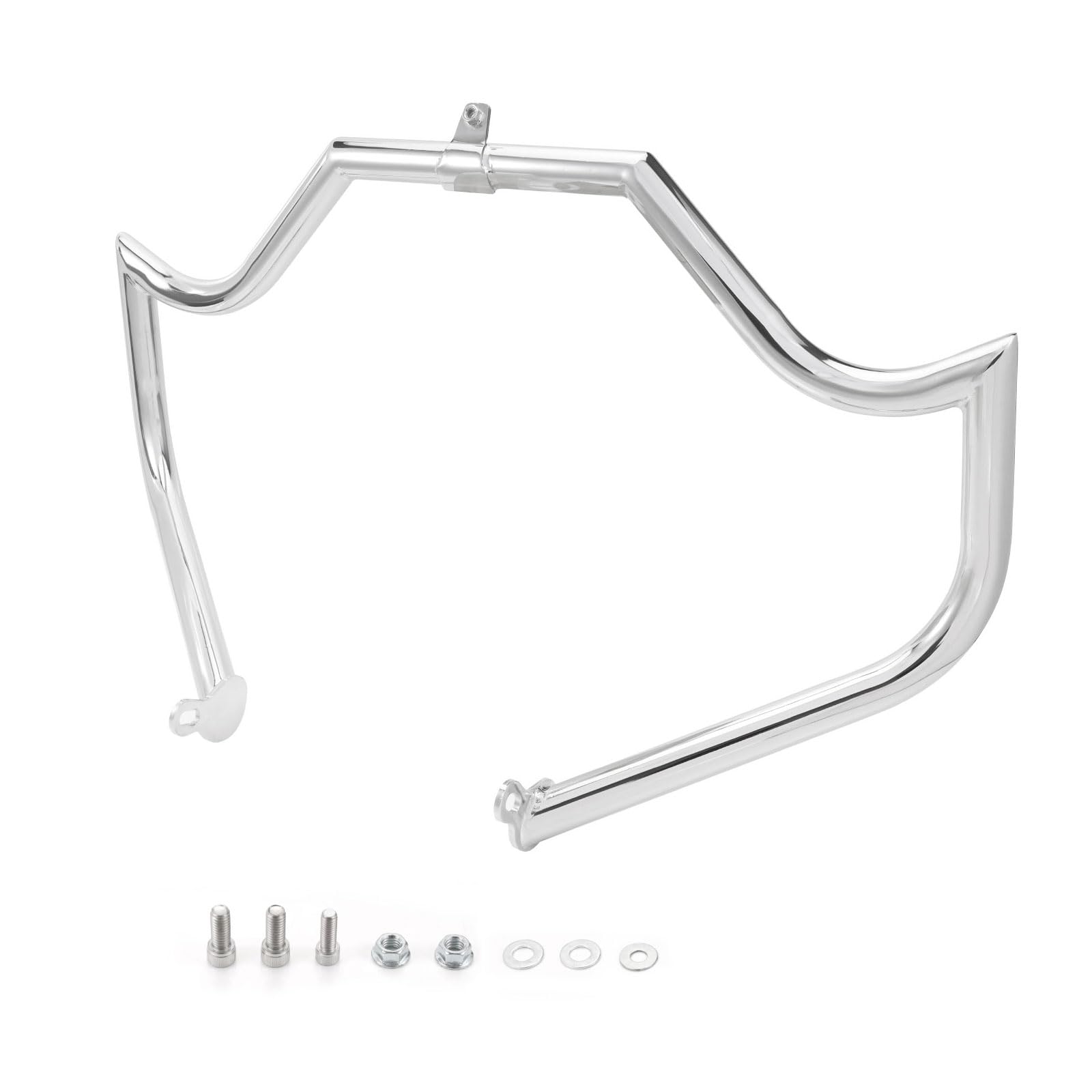 Harley Davidson Touring Crash Bar Engine Guard - Chrome Highway Protection for Road Glide, Road King, Street Glide, Electra Glide & CVO Trike Models | Motorcycle Safety Accessory for Long Rides & Highway Cruising