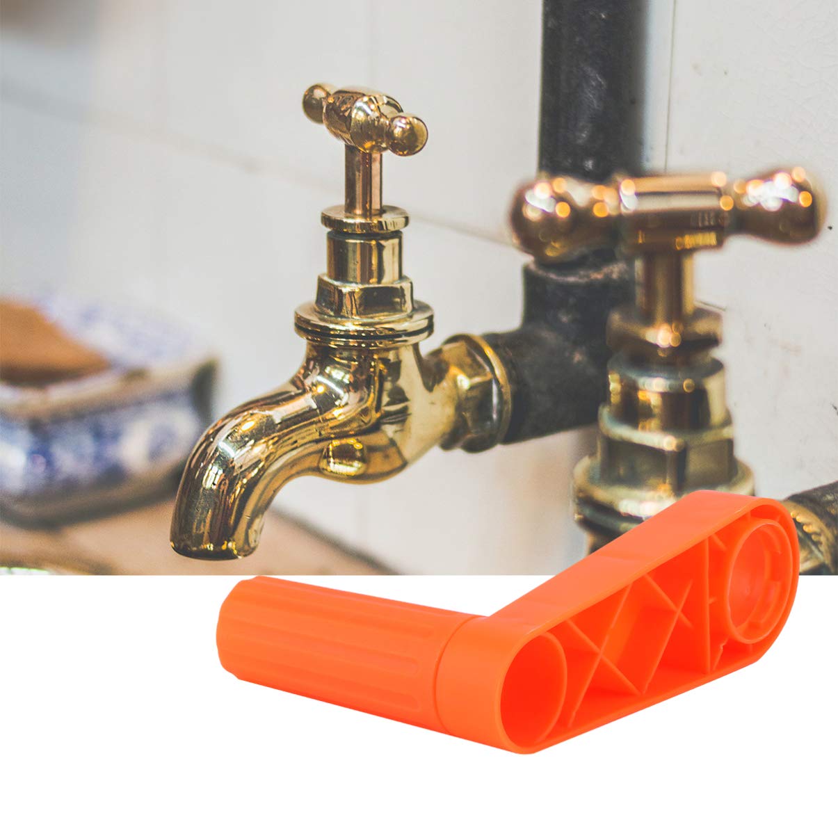 **Cabilock Bike Hose Reel Winder Handle Replacement & Orange Bike Handle Grips - Durable Crank Arm Riser & Fitting Accessories for Mountain & Road Bikes - Perfect for Cycling, Commuting & Outdoor Adventures**