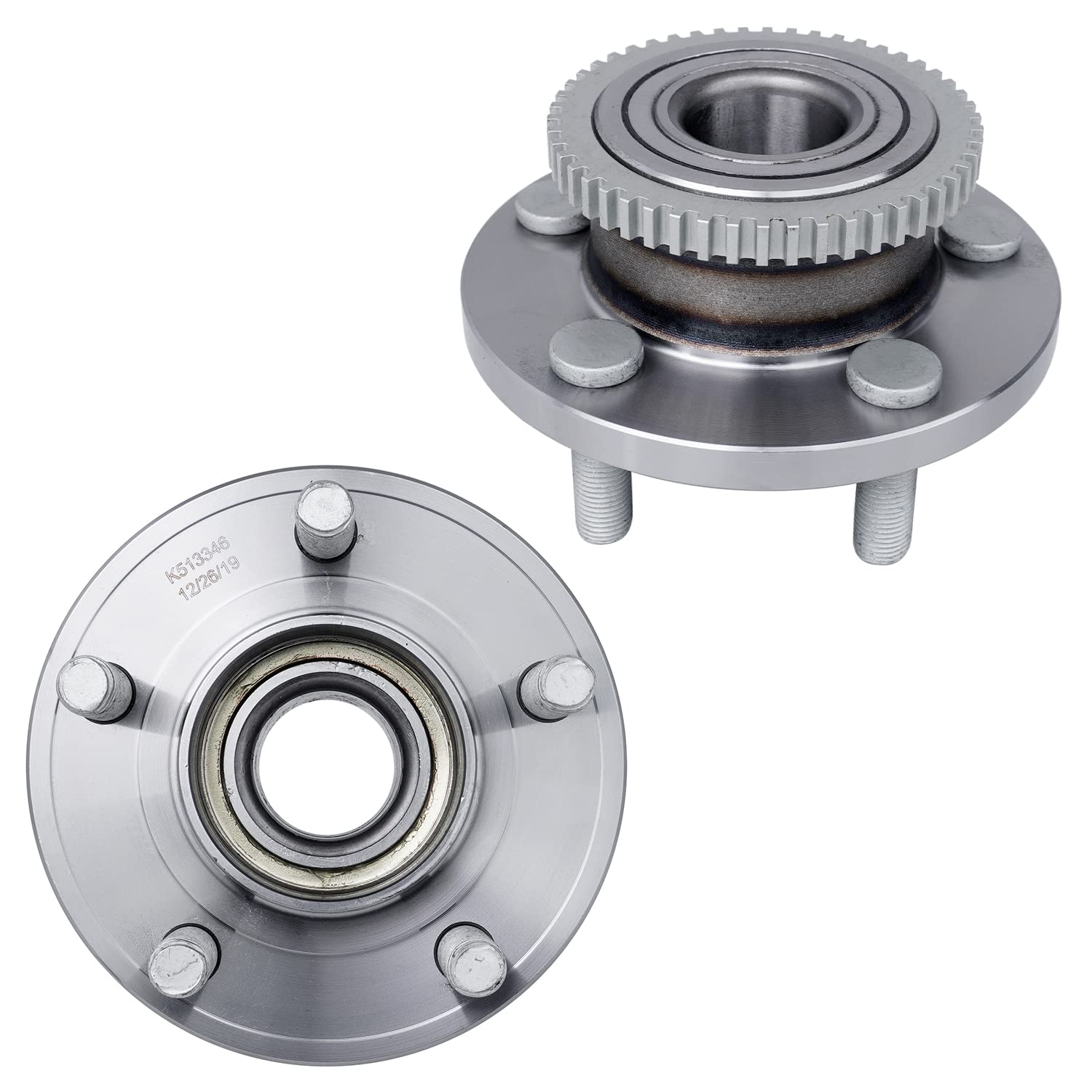Detroit Axle - Front Wheel Bearing Hub Assembly Pair Replacement for Ford Mustang 2015-2020 (Fits 2016, 2017, 2018, 2019 Models) - Durable & Easy Installation for Smooth Ride & Enhanced Performance