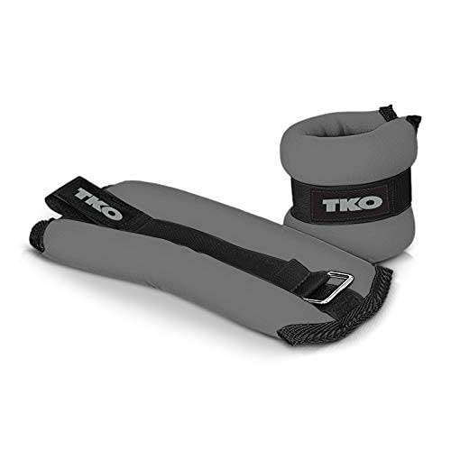 TKO Neoprene Wrist & Ankle Weights - Adjustable Fitness Weights for Home Workouts, Running & Strength Training