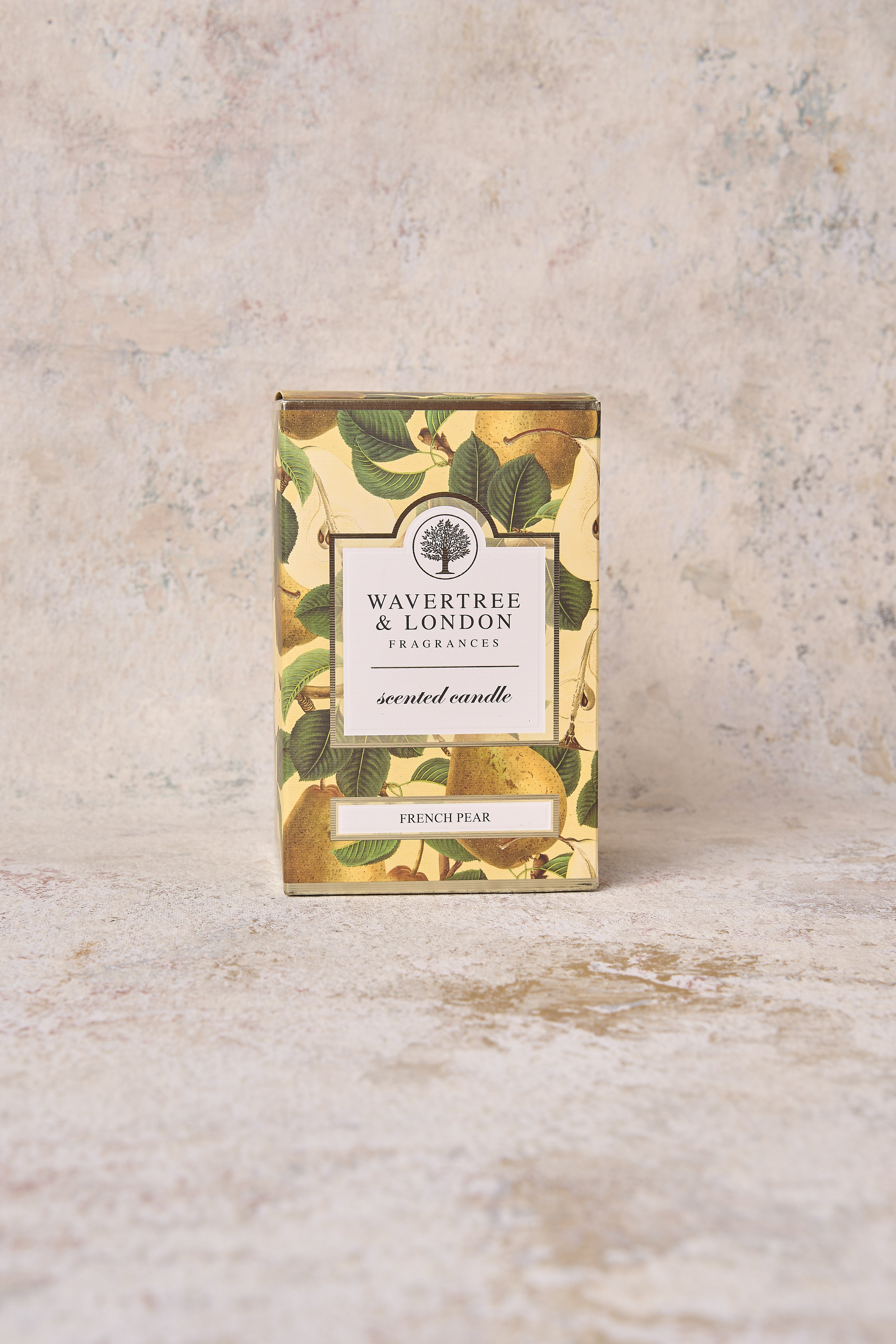 Wavertree French Pear Scented Candle - 100% Natural Soy Wax, Long-Lasting Fragrance for Home, Office, Spa & Romantic Dinner Ambiance