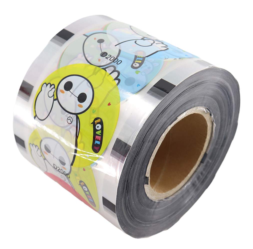 3000PCS Bubble Tea Cup Sealing Film - 90-105mm Diameter PP Plastic Cup Lids - Perfect for Boba, Milk Tea, Smoothies & Takeaway Drinks