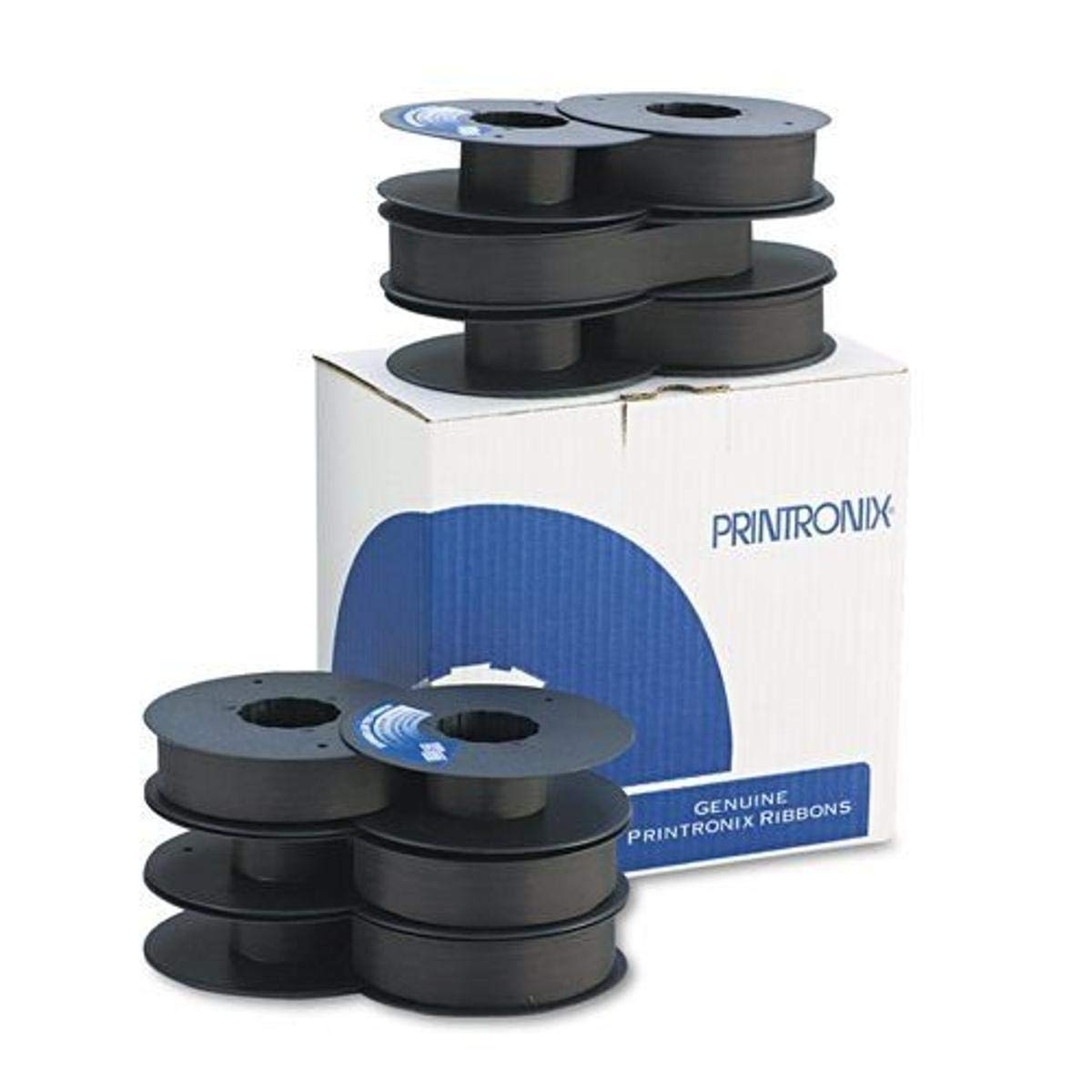 Printronix 107675-001 Extended Life Text Ribbon Cartridge 6-Pack - 30 Million Characters for High-Volume Printing in Offices & Retail Stores