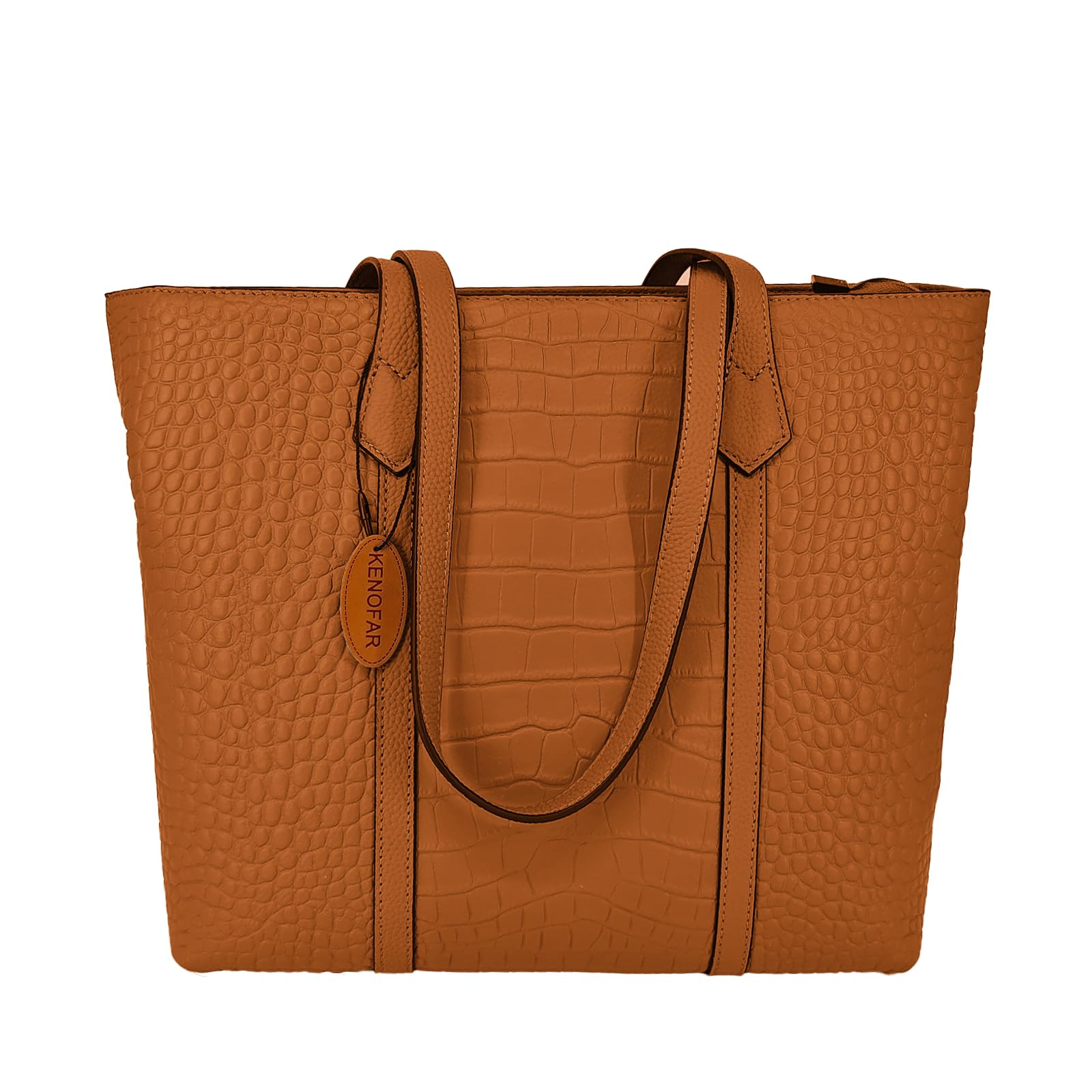 Premium Genuine Leather Tote Bag for Women - Spacious Large Capacity Work & Travel Shoulder Bag - Perfect for Office, Commute & Weekend Getaways