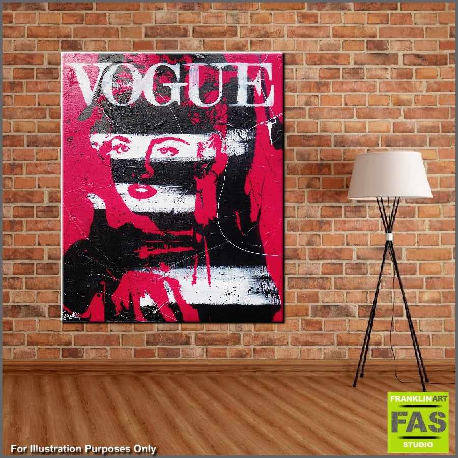 Urban Pop Madonna Pink Vogue T-Shirt - Trendy Vintage Inspired Graphic Tee for Women | Perfect for Concerts, Streetwear & Casual Outfits