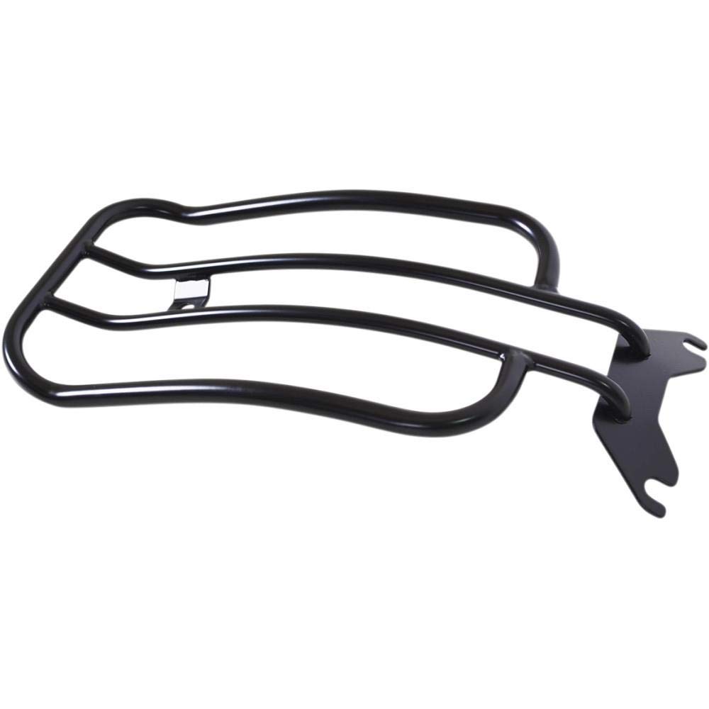 Motherwell MWL-181GB 7 Inch Solo Luggage Rack - Gloss Black for Suitcases, Bags & Travel Accessories - Perfect for Bedrooms, Hotels & Dorm Rooms