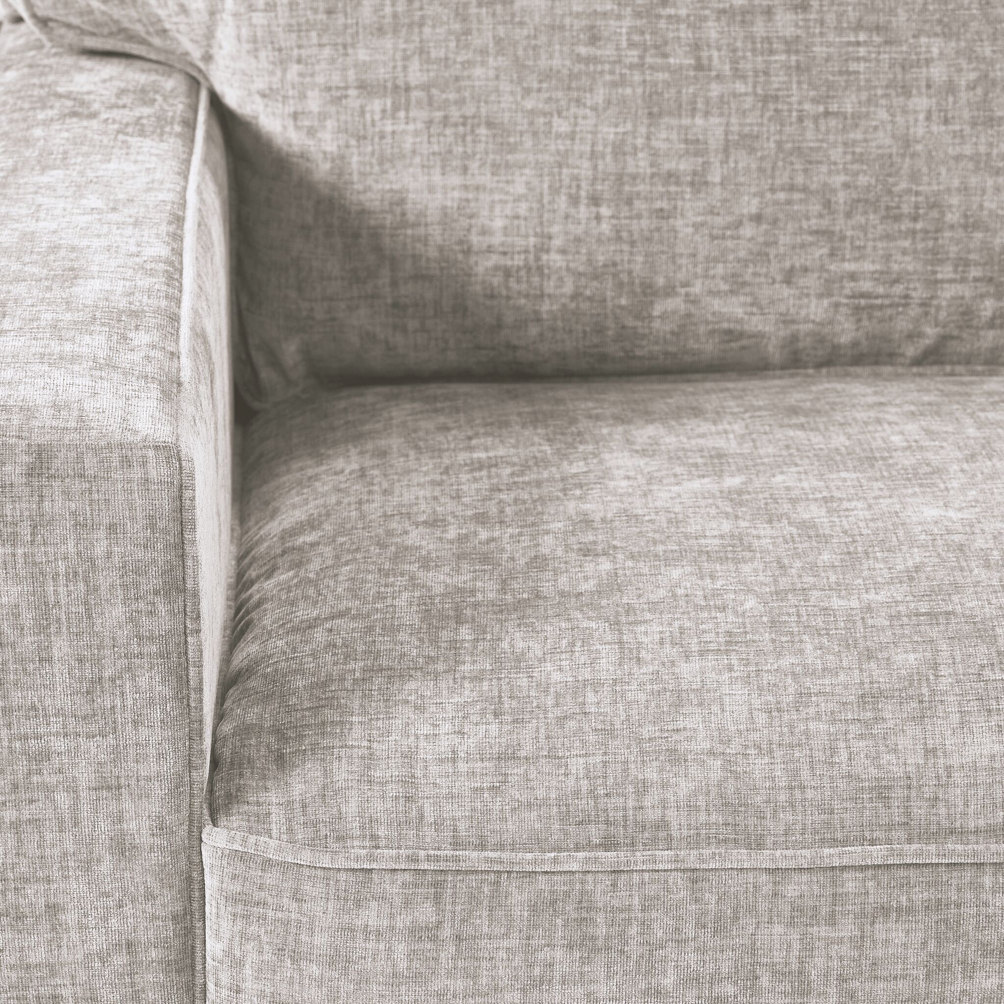 Charlotte 2-Piece Sectional Sofa with Right Facing Chaise - Modern Living Room Furniture for Small Spaces | Comfortable Air Fabric Couch for Apartments & Cozy Homes