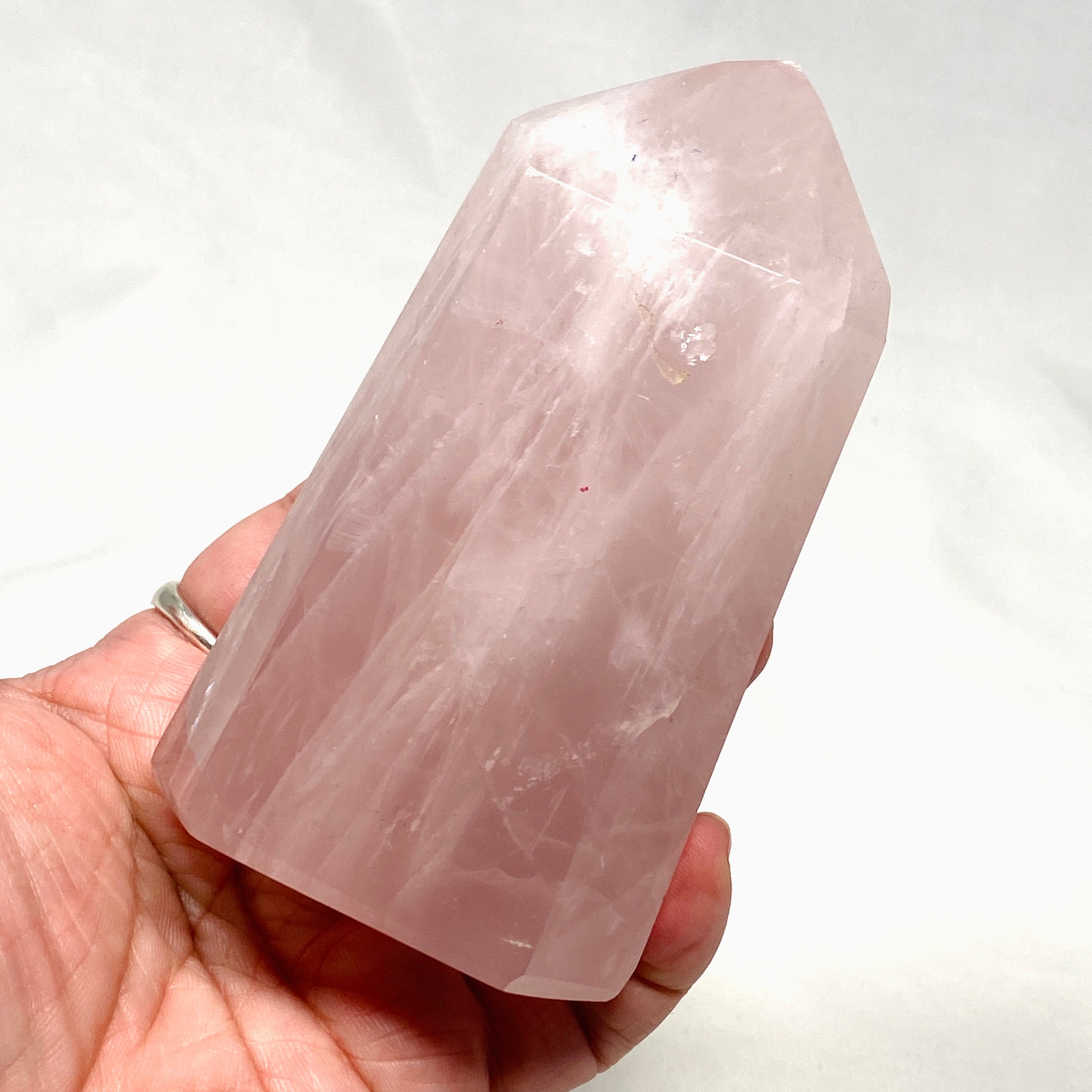 Natural Rose Quartz Crystal CR3704 - Healing Stone for Love & Harmony | Perfect for Meditation, Jewelry Making & Home Decor
