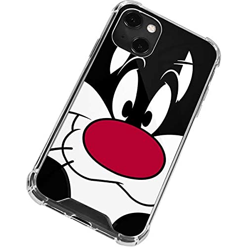 Skinit Clear Phone Case for iPhone 13 Mini - Officially Licensed Looney Tunes Sylvester Design | Slim Protective Cover for Everyday Use & Showcasing Your Style