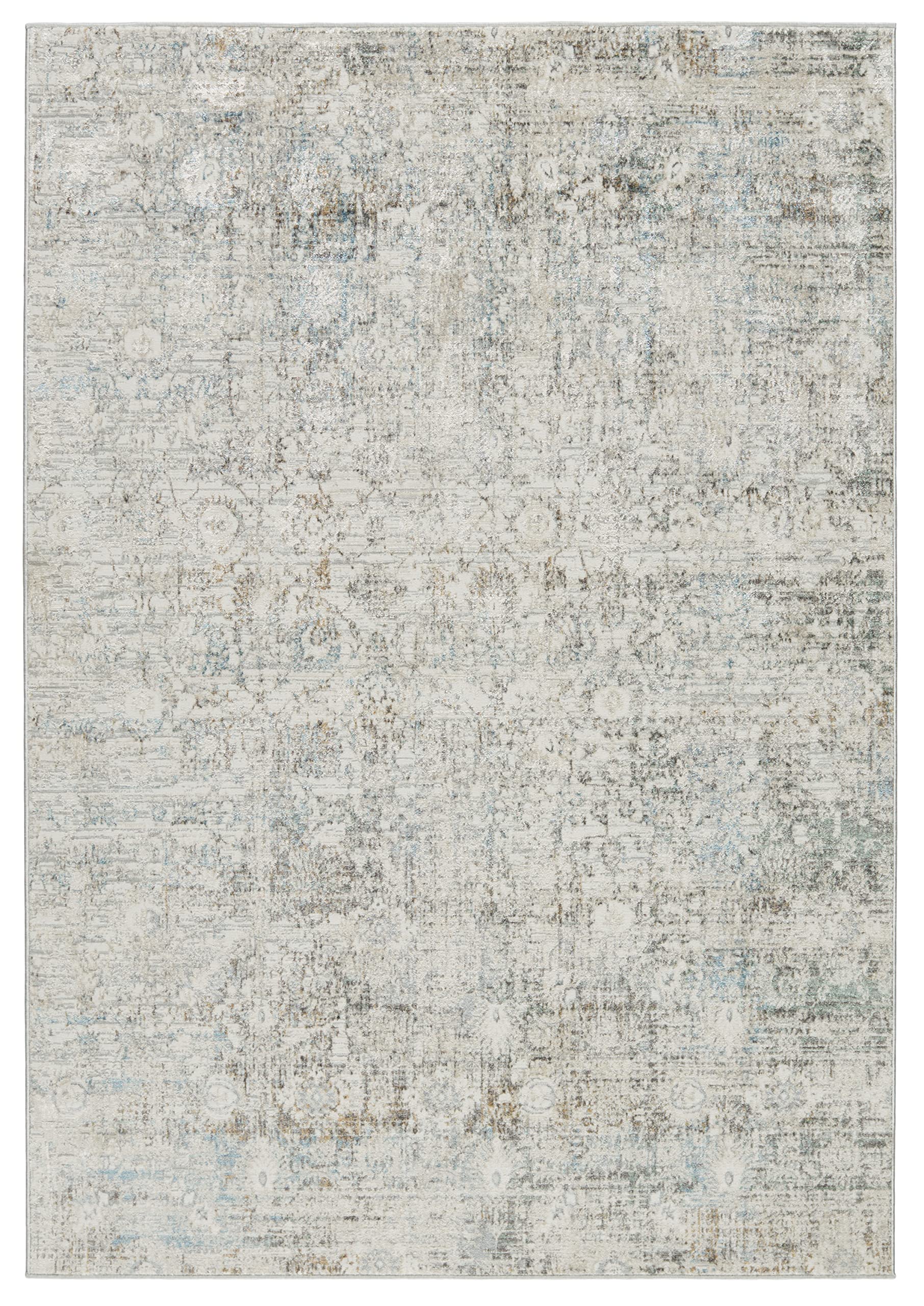 Jaipur Living Kenrick Floral Gray & Light Blue Area Rug 9'10