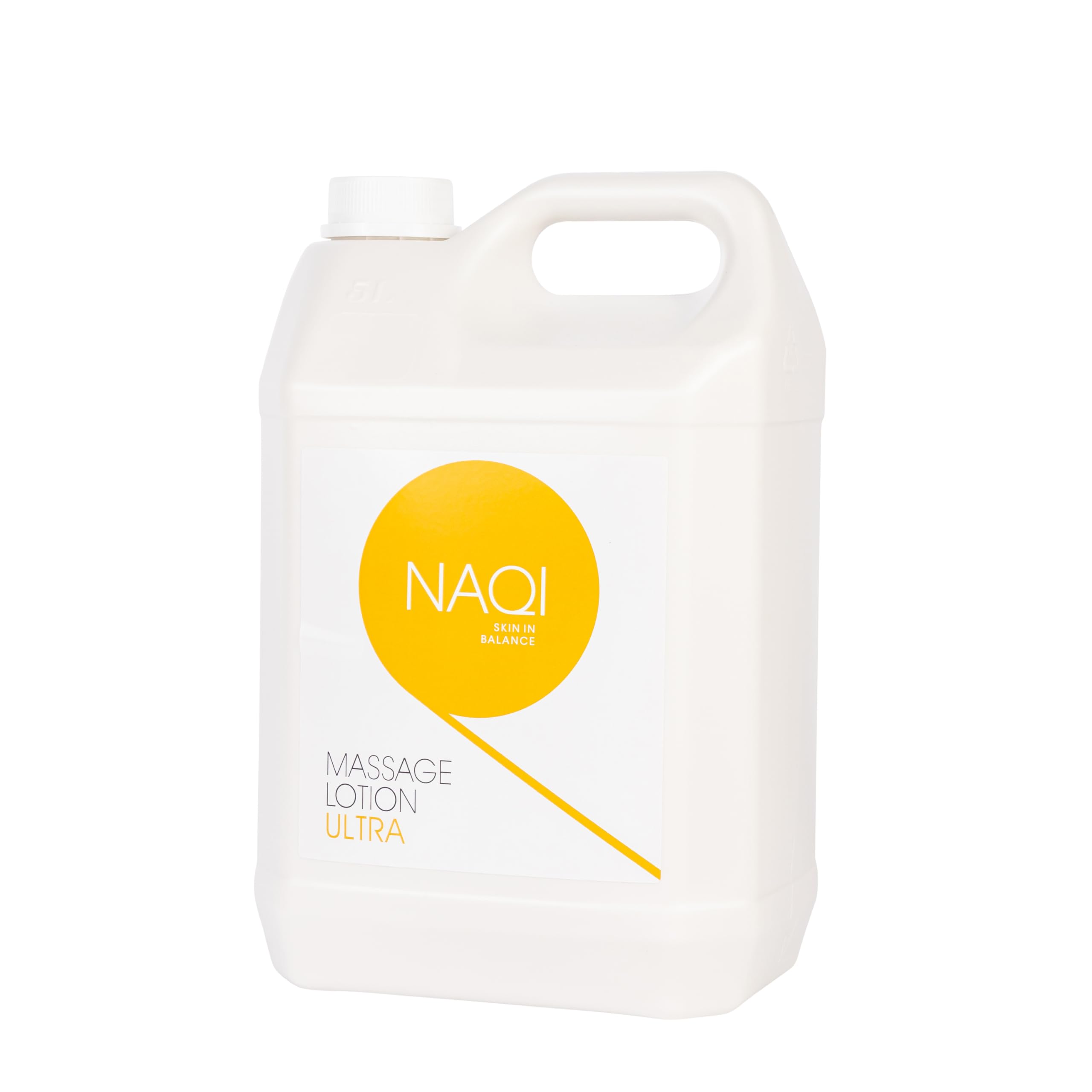 NAQI Ultra Massage Lotion for Deep Tissue Therapy - Long-Lasting Hypoallergenic Professional & Personal Use - Paraben-Free Dermatologist Tested 5L - Perfect for Sports Recovery, Spa Treatments & Muscle Relaxation