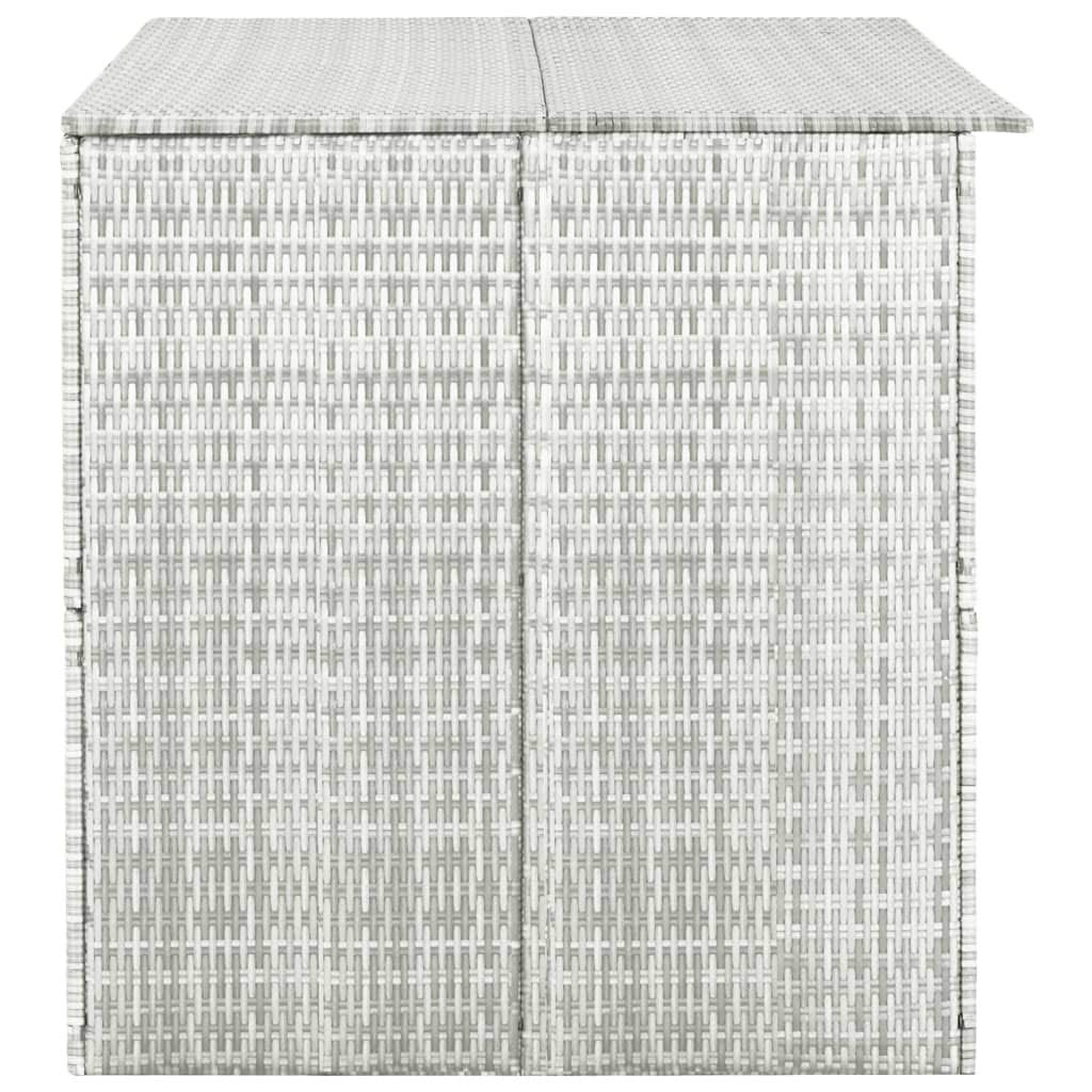 All-Weather Wicker Garden Storage Box with Lid - 59.1