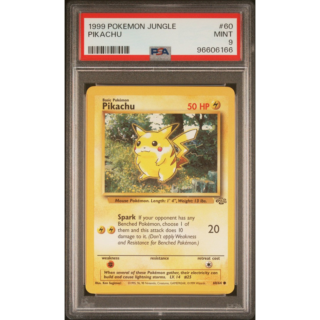 2007 Pokemon Jungle Pikachu 60/64 PSA 9 Graded Card - Rare Collectible for Pokemon Fans & Trading Card Game (TCG) Enthusiasts - Perfect for Display, Investment, and Battling Decks