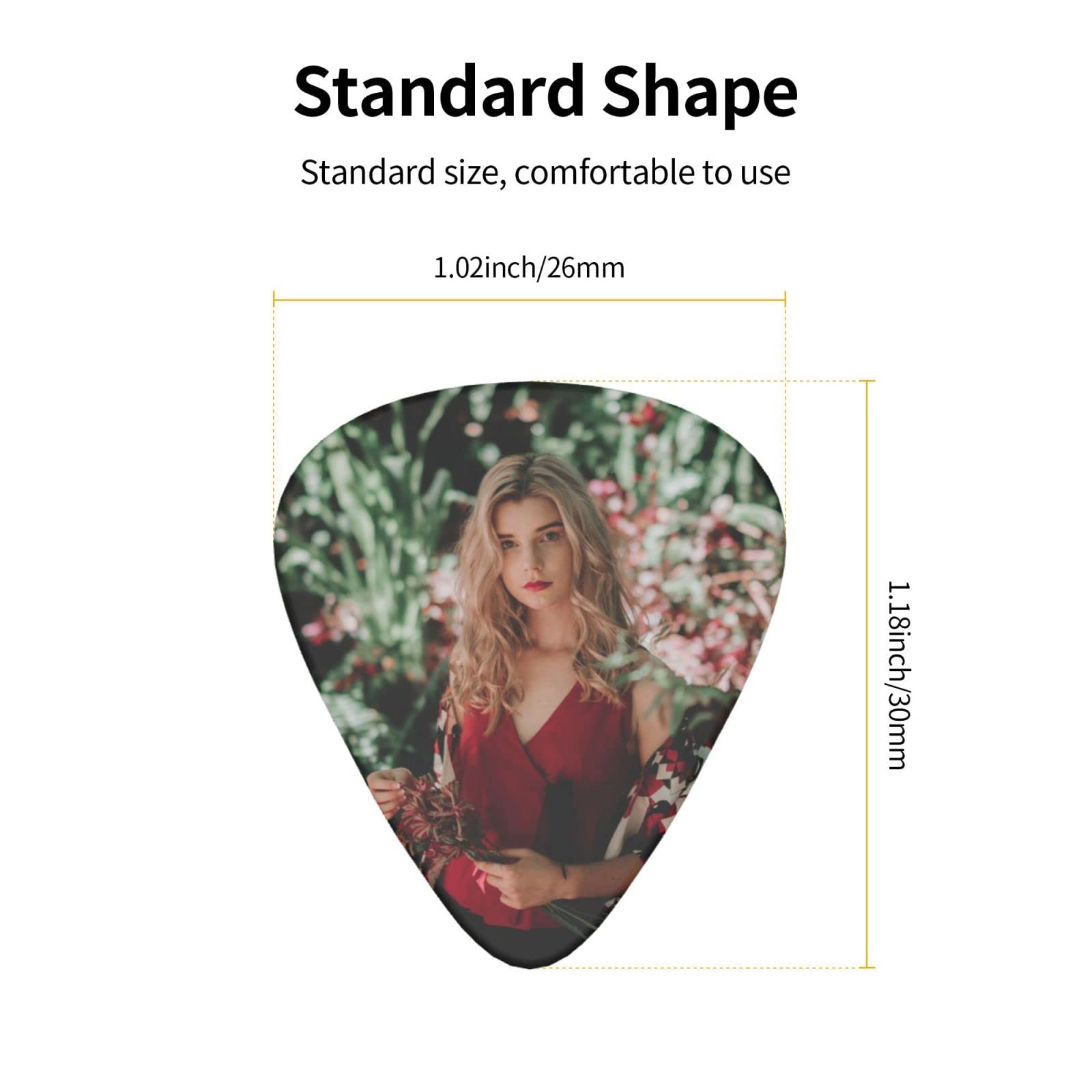 6 Pack Custom Guitar Picks - Personalized with Your Name/Text - 3 Thin Thicknesses (0.96mm) - Premium Guitar Accessories for Players & Gifts for Dad - Perfect for Bass, Acoustic & Electric Guitars - Great for Practice, Performances & Music Lovers