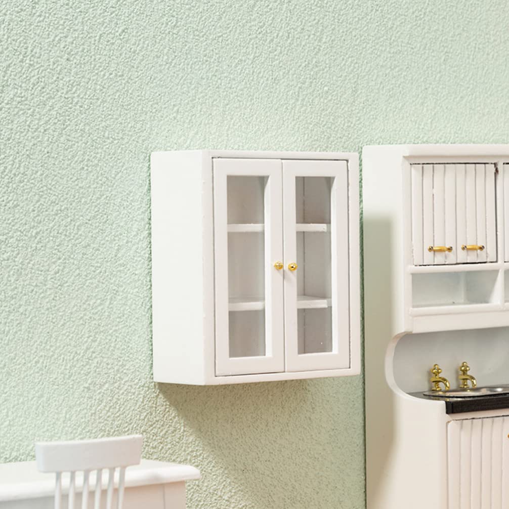 Miniature Wooden Cabinet Model - Tiny Dollhouse Furniture for Kitchen & Home Decor | Perfect for DIY Miniature House, Dollhouse Accessories & Collectible Displays