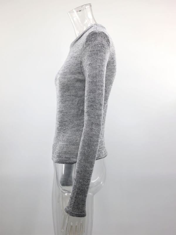 Stylish Hollow Knit Sweater for Women - Lightweight Autumn Cardigan for Casual Wear & Layering