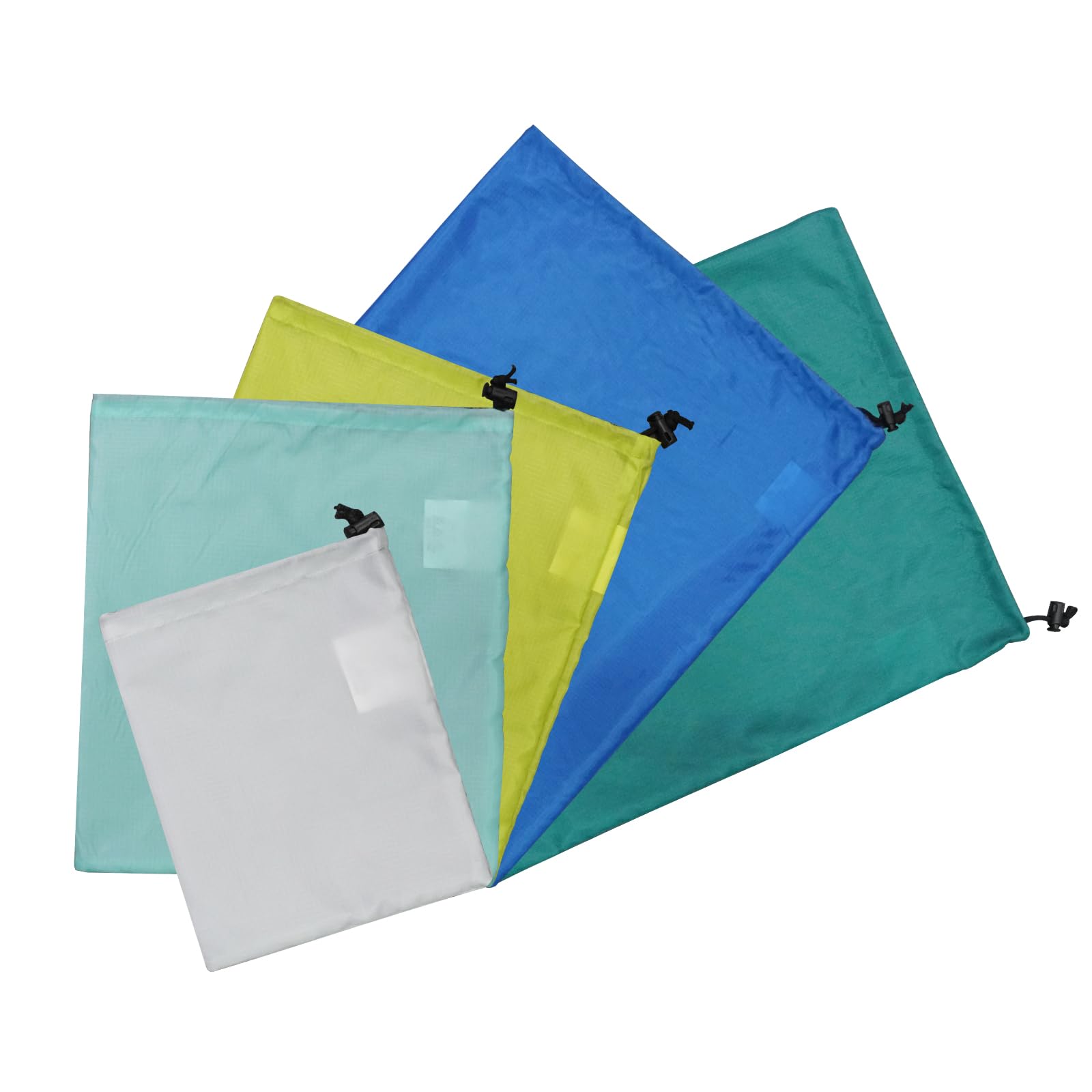 5-Pack Small Drawstring Bags - Ultralight Waterproof Stuff Sacks for Camping, Hiking, Travel | Dustproof Storage for Handbags, Shoes & Accessories | Compact Organizer for Outdoor Gear & Daily Use