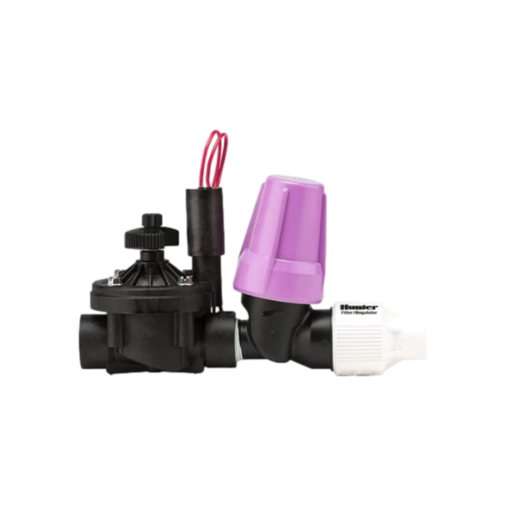 Hunter ICZ10125LFR Drip Control Zone Kit with Reclaimed 1 in. ICV 25 PSI - Perfect for Residential & Commercial Irrigation Systems, Landscaping, and Water Conservation Projects