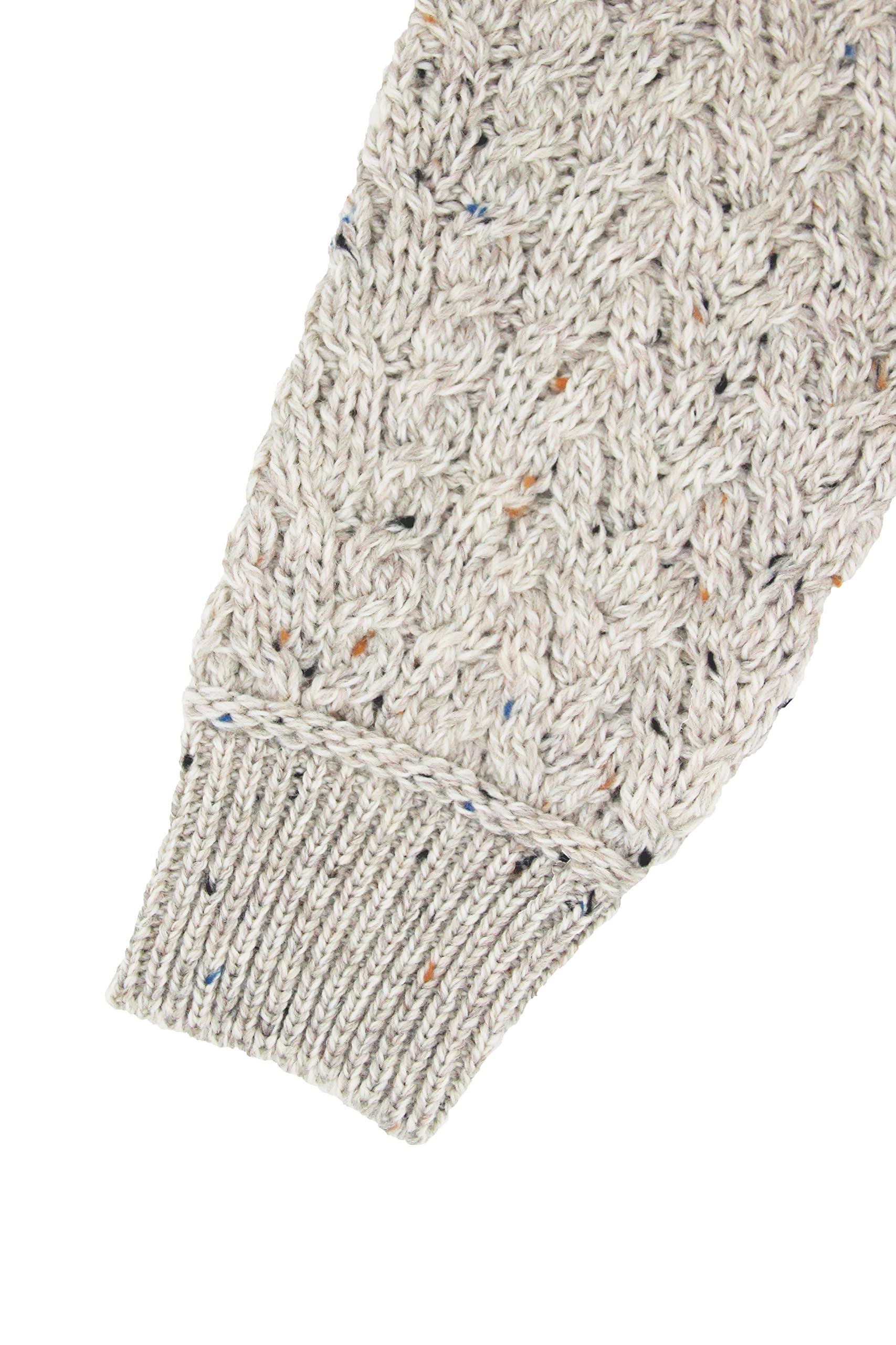 Aran Crafts Men's Irish Cable Knit Zip-Up Hooded Cardigan - 100% Merino Wool Sweater for Winter Warmth | Perfect for Casual Outfits, Outdoor Activities & Cozy Lounging